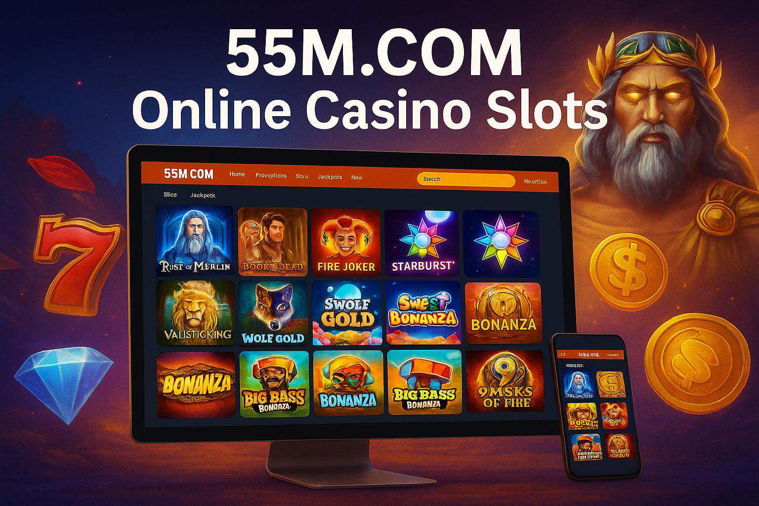 Jogos de Slot no Casino Online 55M.COM