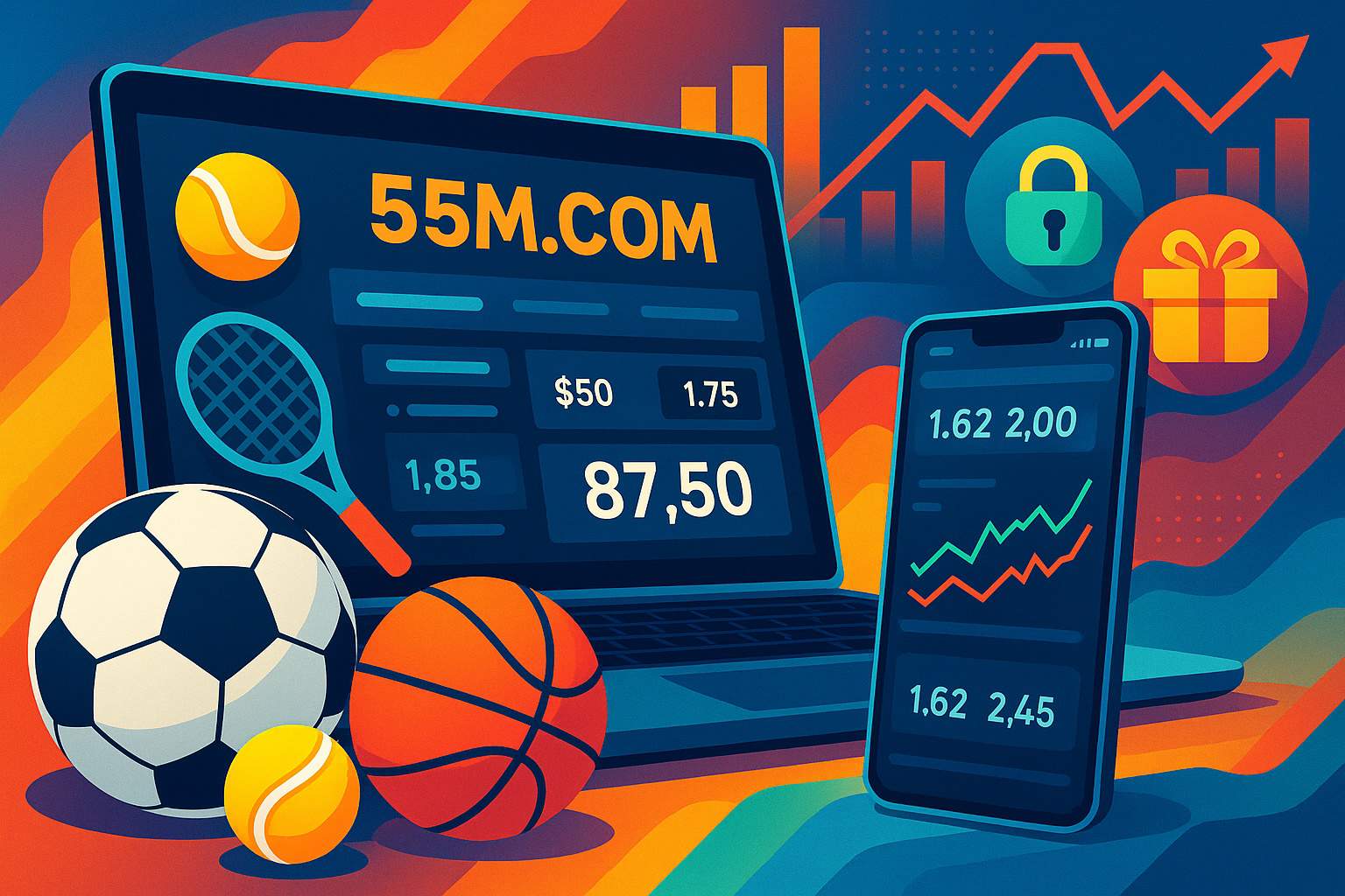 Apostas esportivas no cassino online 55M.COM