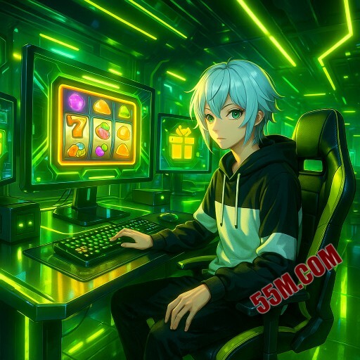 Imagem promocional da 55M mostrando a plataforma e suas vantagens