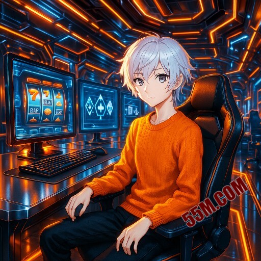 Imagem promocional da 55M mostrando a plataforma e suas vantagens